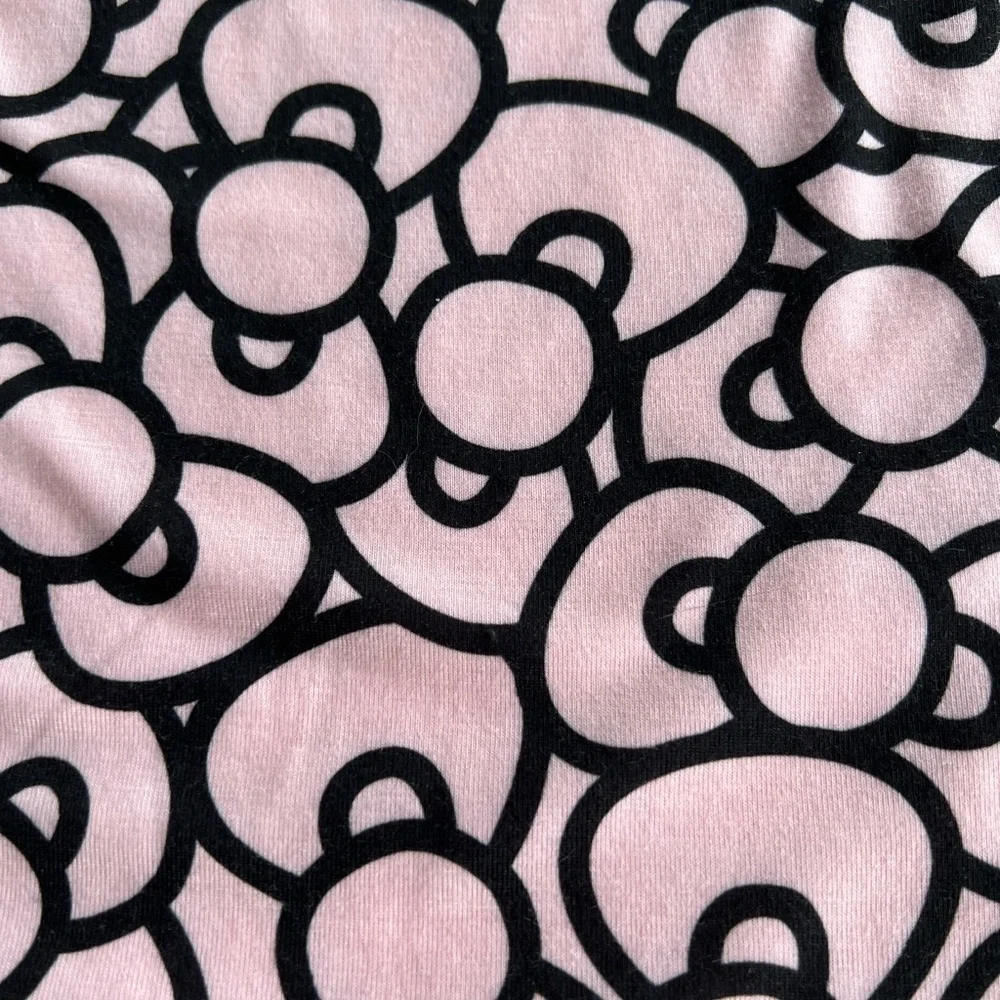 📦 Hello Kitty Hair Bow print skirt short mini baby pink Sanrio elastic waist cat - Picture 4 of 8